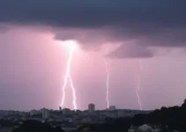 Santo André raios e trovões