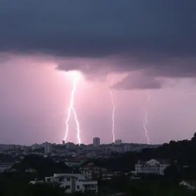Santo André raios e trovões
