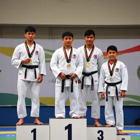 Atletas de Taekwondo de Itapetininga