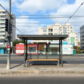 ponto de ônibus sem estrutura em Santo André